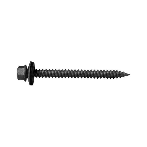 Pro-Fit Wood Screw, #9, 1-1/2 in, Galvanized Round Head Hex Drive 0278094